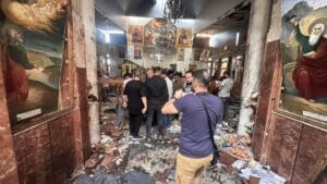 Suriye’nin başkenti Şam’da bulunan Mar Elias Kilisesi, bombalı saldırının hedefi