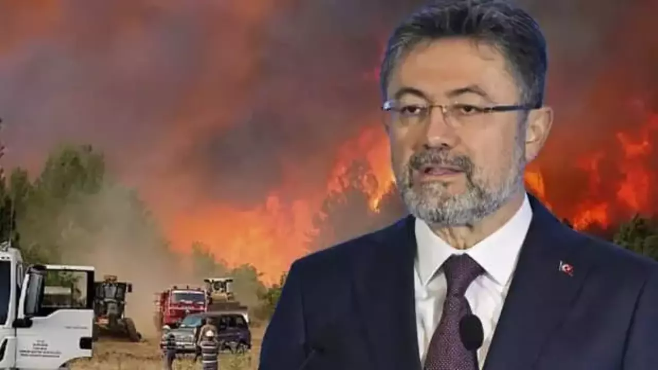 Bakan Yumaklı orman yangınları açıklaması: Yangınlarda son durum 1 orman yangınları