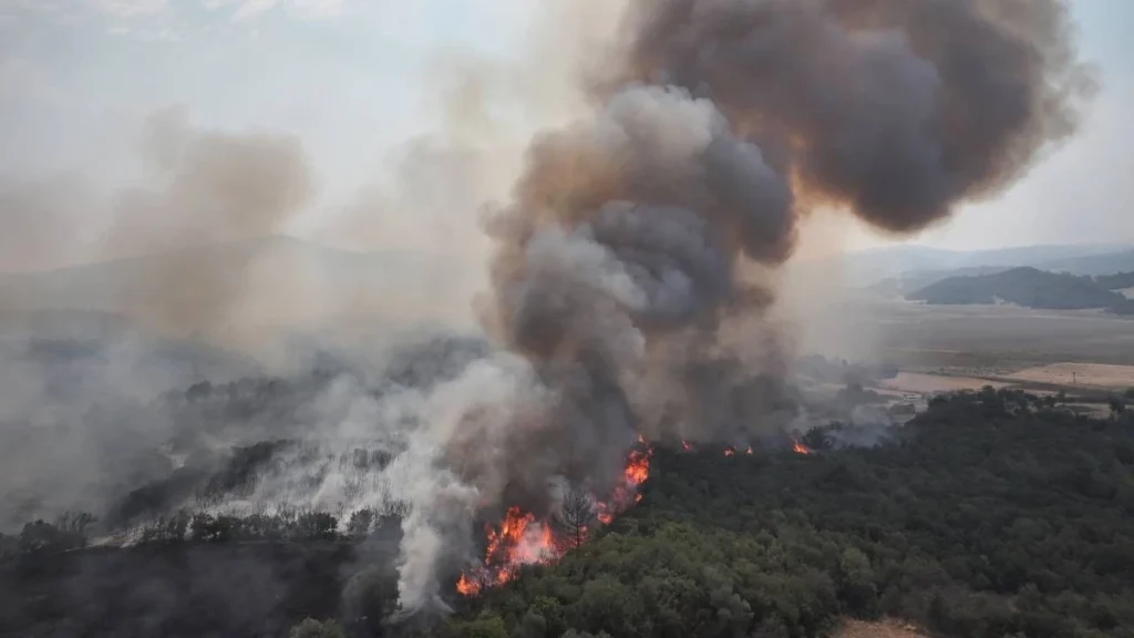 Çanakkale Gelibolu’daki Orman Yangını Kontrol Altına Alındı 1 çanakkale