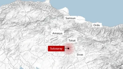 Sabah saatlerinde Tokat'ın Niksar ilçesinde meydana gelen 5,5 büyüklüğündeki deprem